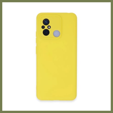 Bezos Redmi 12C Uyumlu Kılıf Nano içi Kadife Silikon - Sarı SRH
