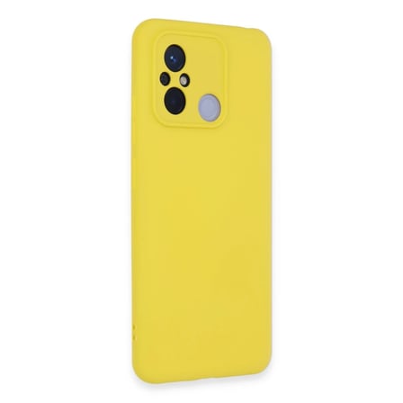 Bezos Redmi 12C Uyumlu Kılıf Nano içi Kadife Silikon - Sarı SRH