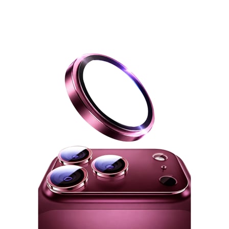 Bezos iPhone 18 Pro Max Uyumlu Bilvis Titan Kamera Lens - Bordo SRH