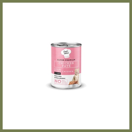 Chefs Choice Pate Chicken Kitten Tavuklu Tahılsız Yavru Kedi Konservesi 400 Gr SRH