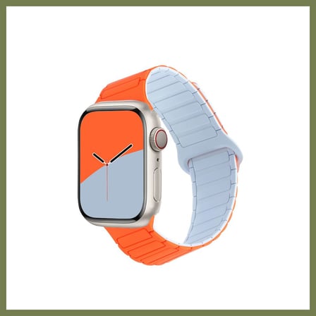 Bezos Watch Ultra Uyumlu 49mm Armor Manyetik Kordon - Turuncu SRH