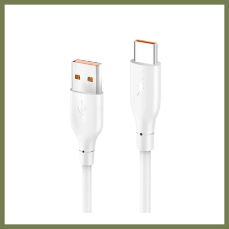 Bezos Konfulon DC65 USB to Type-C 1M 3.0A Hızlı Şarj Kablo - Beyaz SRH