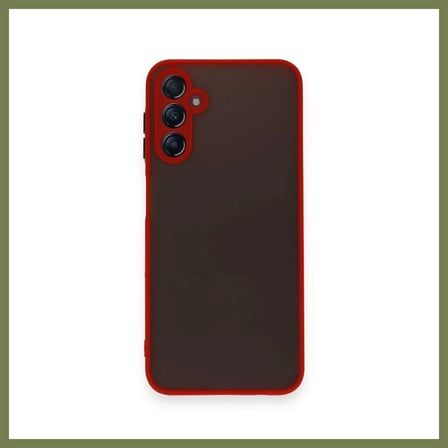 Bezos Samsung Galaxy A25 5G Uyumlu Kılıf Montreal Silikon Kapak - Kırmızı SRH