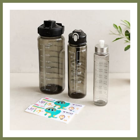 Bezos 3'lü Pipetli Motivasyon Suluk Seti 500/900/2000 ml (Telefonluklu) SRH