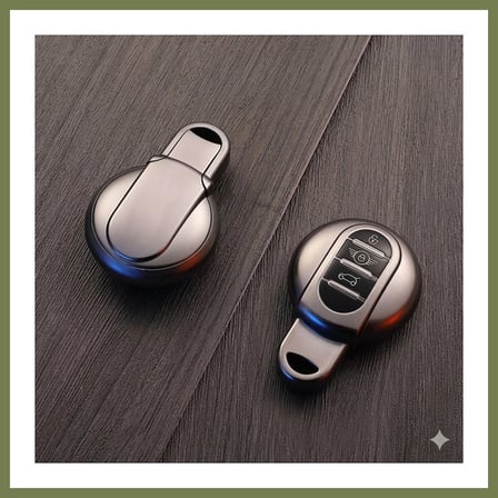 Bezos Mini Cooper-S Uyumlu Smart 3 Buton Silikon Oto Anahtar Kumanda Kabı Kılıf Gri SRH