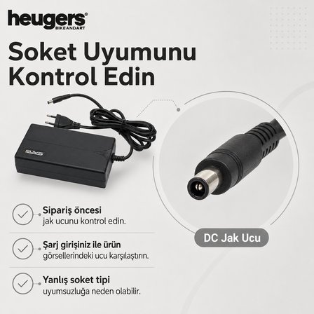 Heugers SANS 54.6V 2A Elektrikli Bisiklet Şarj Aleti