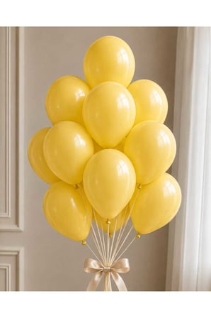Latex Balon Seti 10'lu- Sarı