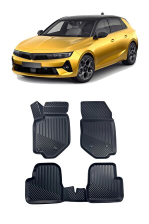 Opel Astra L 2020 ve Sonrası Araca Özel Kauçuk 4D Havuzlu Paspas Takımı