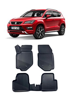 Seat Ateca Araca Özel Kauçuk 4D Havuzlu Paspas Takımı