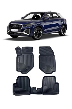 Audi Q2 2017 ve Sonrası Araca Özel Kauçuk 4D Havuzlu Paspas Takımı