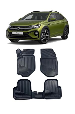 Volkswagen Taigo 2021 ve Sonrası Araca Özel Kauçuk 4D Havuzlu Paspas Takımı