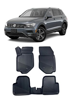 Volkswagen Tiguan 2016 ve Sonrası Araca Özel Kauçuk 4D Havuzlu Paspas Takımı