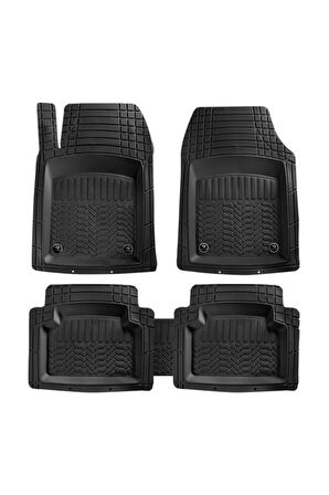 Ford Connect Combi 2002-2013  Platinyum Siyah 4D Havuzlu Oto Paspas Takımı CEPSİZ