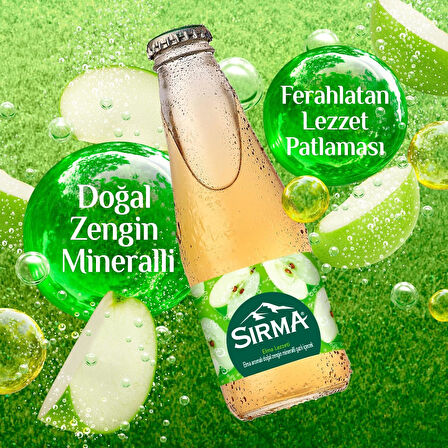 Sırma C Vitaminli Elma Aromalı Doğal Maden Suyu 200 ML X 24 Adet