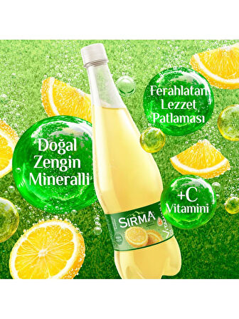 Sırma C Vitaminli Limon Aromalı Doğal Maden Suyu 1 Lt X 6 Adet