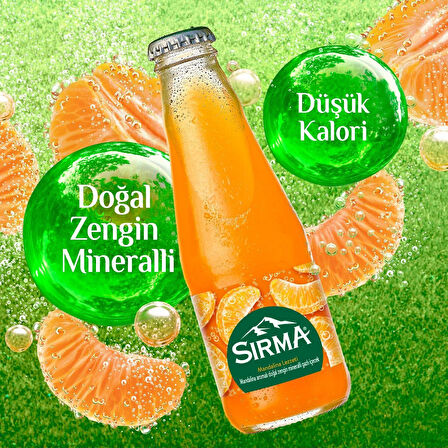 Sırma C Vitaminli Mandalina Aromalı Doğal Maden Suyu 200 ML X 24 Adet