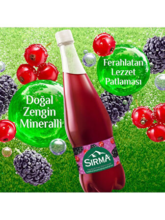 Sırma B Vitaminli Karadut & Frenk Üzümü Aromalı Doğal Maden Suyu 1 Lt X 6 Adet