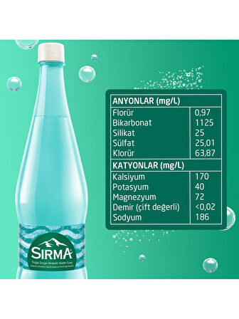 Sırma Doğal Maden Suyu 1 Lt X 6 Adet