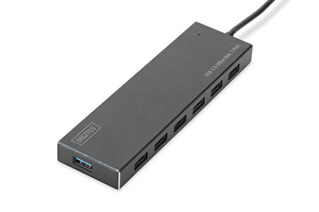 Digitus 7 Port USB 3.0 Hub, 5V/3,5A güç adaptörü dahil, alüminyum&lt;br&gt;
Digitus USB 3.0 Office Hub, 7-Port