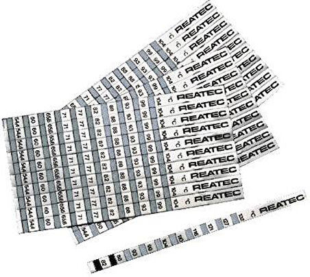 Sıcaklık-Isı Ölçüm Etiketi Ölçüm Aralığı 82°C - 132°C
