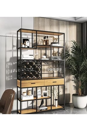 ŞRP8064 Modern Metal Şarap Dolabı Standı