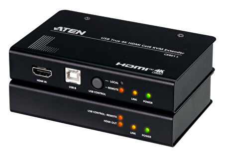 USB True 4K HDMI Cat 6 KVM Extender (4K @ 70 m)