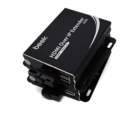 Beek IP HDMI KVM Fiber Sinyal Uzatma Cihazı, Single Mode, SC, 20km, 1080PBeek IP HDMI KVM Fiber Extender 20KM 1080P
