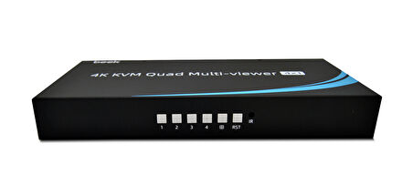 KVM Quad Multi-viewer 4x1&lt;br /&gt;
4 in 1 out HDMI KVM seamless switch, sharing 1 display&lt;br /&gt;
Keyboard and mouse, USB 3.0, Quad Multi-viewer &lt;br /&gt;
Max resolution 4K@30Hz, HDMI 1.4 HD