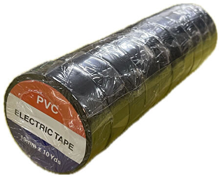 Elektrik İzole Bant Bant Elektrikçi Bantı 19mmx10yrd 1 paket (10adet)