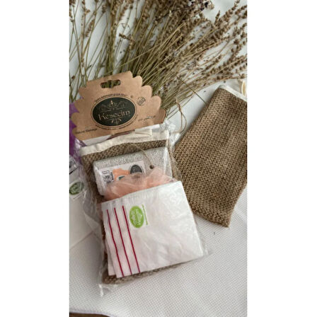 Doğal 4 Lü Banyo Hamam Seti