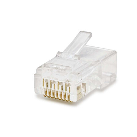 Cat6 Konnektör Rj45 100Lü Paket Şeffaf HDX5043