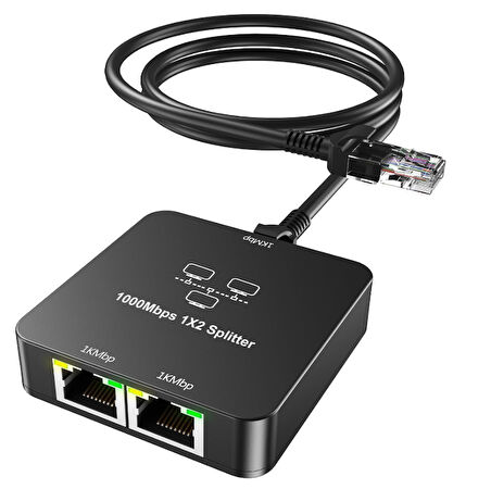 ZR861 Rj45 1To2 Gigabit Splitter Adaptör