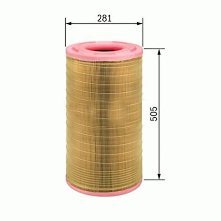 Sardes SA2067 Hava Filtresi DAF XF95 97-06 Cf75 Cf85 01-13 Temsa Safir 09-Avenue 10-Safari 10- 1353115