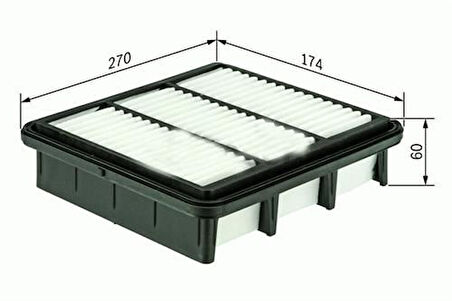 Sardes SA2189 Hava Filtresi Santa Fe 2.2 CRDI 2.7 2008- 281132B000