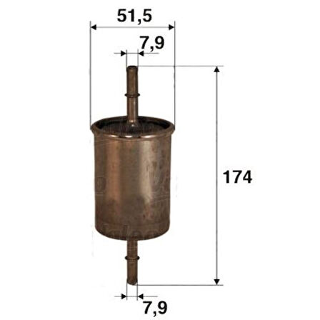 Sardes SF164 Benzin Filtresi Focus 98-C Ma04 Mondeo V 14-S Magalxy 15- 2M5C9B072AB