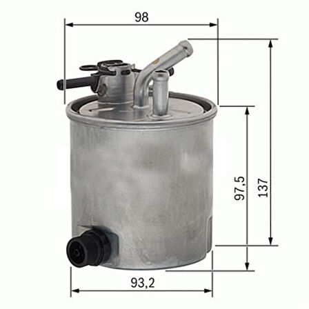 Sardes SF295 Mazot Filtresi D Trail 03-12 16400ES60A