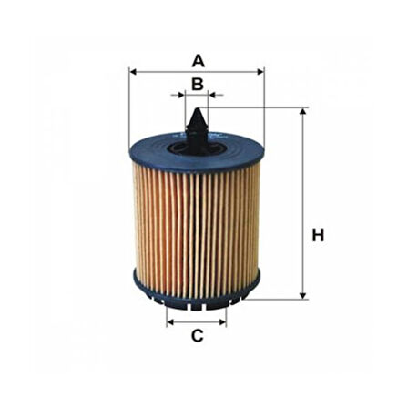 Sardes SO11671 Yağ Filtresi Astra-Serisi ic 99-02 Astra J 13-Astra K 15-Insignia A Insignia B Meriva B Mokka X Mokka 14-B16Dte B16DTH B16Dtl 55588497