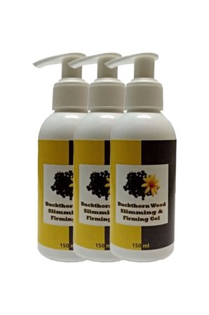 Buck Thorn Weed Slimming & Firming Gel 3lü Adet Acı Çehre Tohumu Jeli Istenmeyen Yağlara Parçalayıc