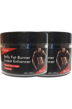 Eelhoe 2li Adet Belly Fatburner Sweat Enhancer Şekillendirme Kremi 100 ml