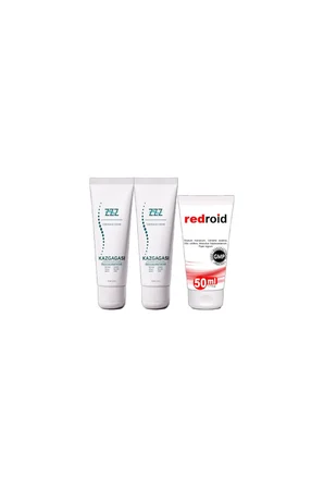 Kaz Gagası Kremi 2x100 ml Rahatlatıcı + Redroid Rahatlatıcı  Krem 1x50 ml