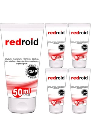 Redroid 5li Paket Rahatlatıcı Masaj Kremi 50 ml Özel Krem