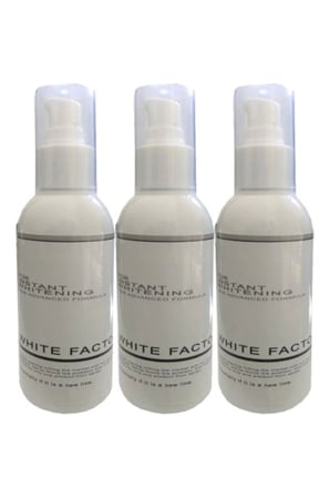 White Factor 3 Adet White Factor For Instant Whitening Beyazlatıcı Açıcı / 3X120 ml Krem