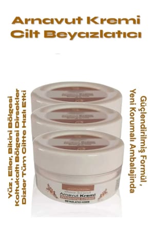 Whitening Cream Arnavut Kremi ,Aklık, Beyazlatıcı Krem 100 ml X 3 ADET