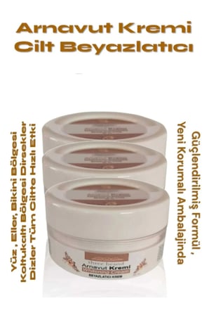 Whitening Cream Arnavut Kremi ,Aklık, Beyazlatıcı Krem 100 ml X 3 ADET