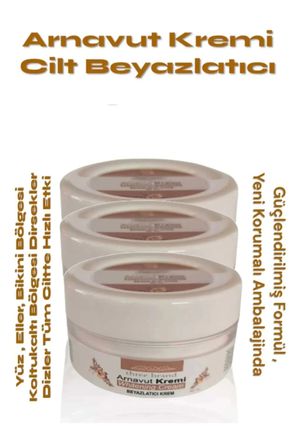 Whitening Cream Arnavut Kremi ,Aklık, Beyazlatıcı Krem 100 ml X 3 ADET