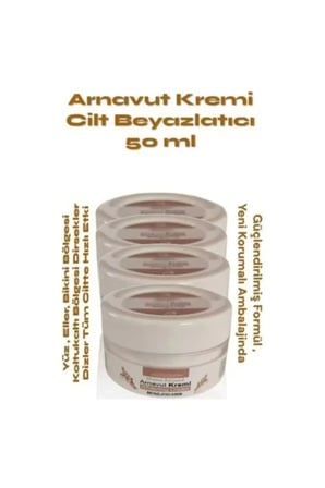 Whitening Cream Arnavut Kremi 50ml Aklık Kremi Beyazlatıcı Krem X 2 ADET