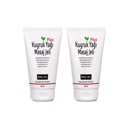 Kuyruk Yağı Masaj Jeli Plus 2 Adet 50 ml Konsantre Formül