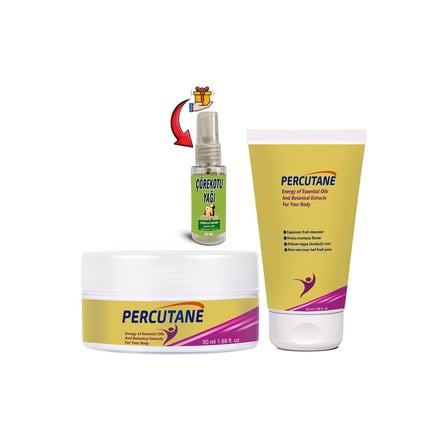 Percutane Tüp + Kavanoz Kapsikum arnika montana dulavratotu Kökü Kremi 50ml + Çörekotu Yağı