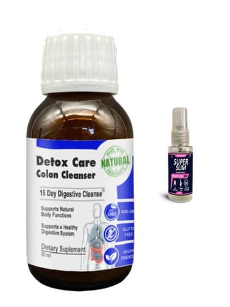 Detox Care Yeme Sonrası Ferahlık Hissi İçin Destek Şurubu 50 ml x 1 adet+Super Slım