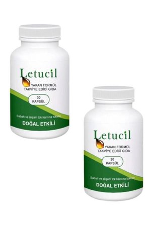 Letucil 30'lu Biberiye&yeşil Çayın Etkisiyle Destekleyici Ürün X 2 Adet